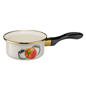 Rondel emaliowany z rączką BASSO 14cm/0,54L wzór 2